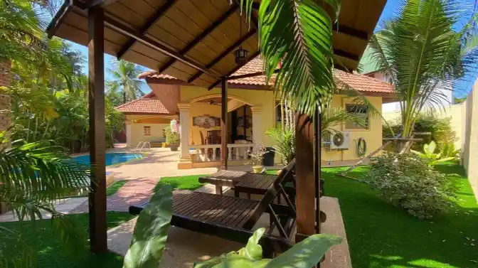 Coconut Paradise Villa garden pathway