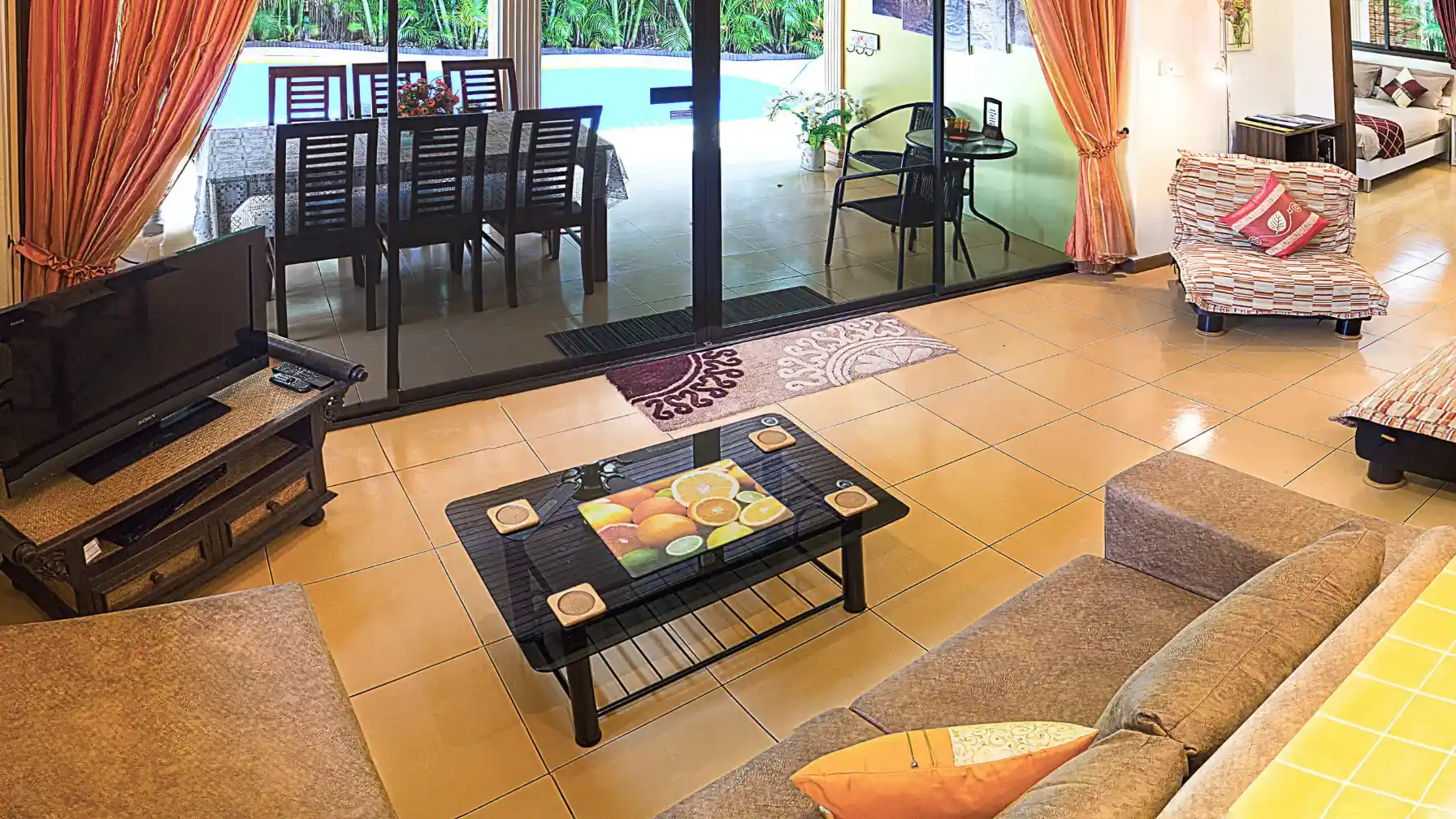 Coconut Paradise Villa living and dining area