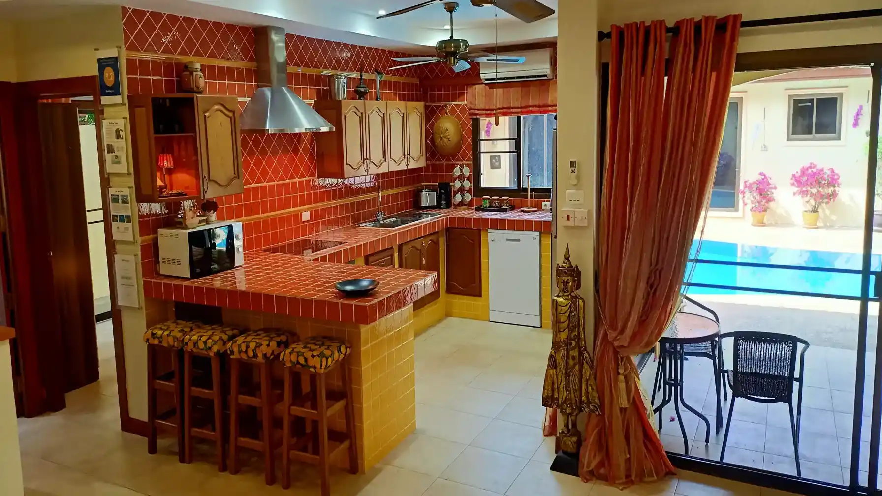 The Coconuts Villa kitchen counter