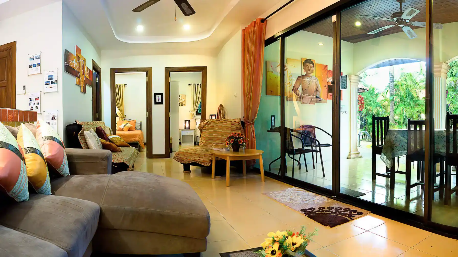Lakeside Villa living room interior