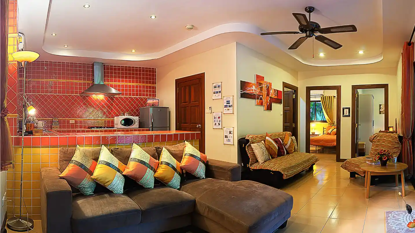Lakeside Villa open-plan living and dining